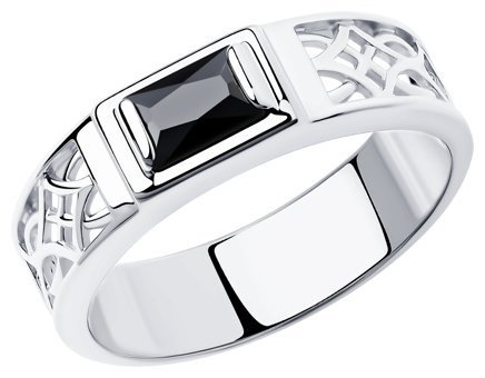 Кольцо Diamant 94-110-00943-1_22 размер 22 вес 4.05 г серебро, фианит купить,NaN