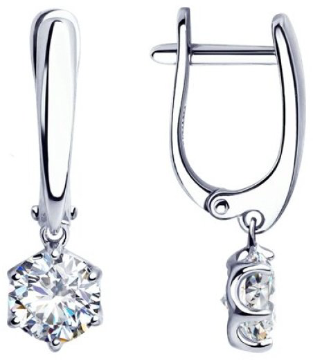Diamant 94-121-01640-1/94-110-01633-1 вес 4.95 г серебро, фианит купить,NaN