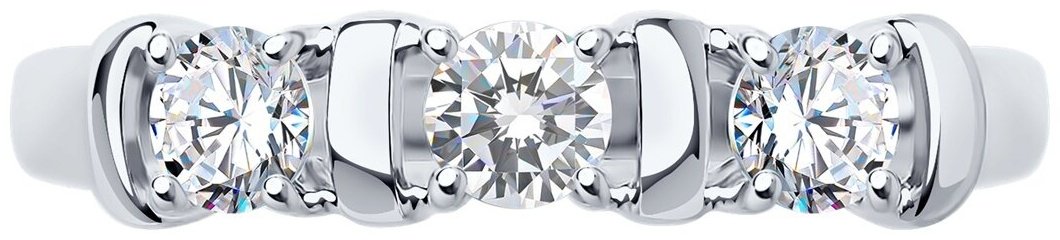 Кольцо Diamant 94-110-01304-1 размер 18 вес 1.54 г серебро, фианит купить,NaN
