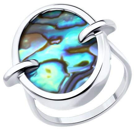Кольцо Diamant 94-310-01731-1_19 размер 19 вес 4.6 г серебро, перламутр купить,NaN
