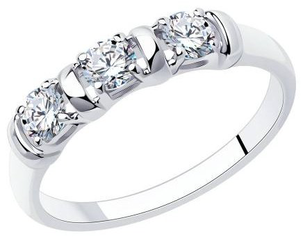Кольцо Diamant 94-110-01304-1_17 размер 17 вес 1.58 г серебро, фианит купить,NaN