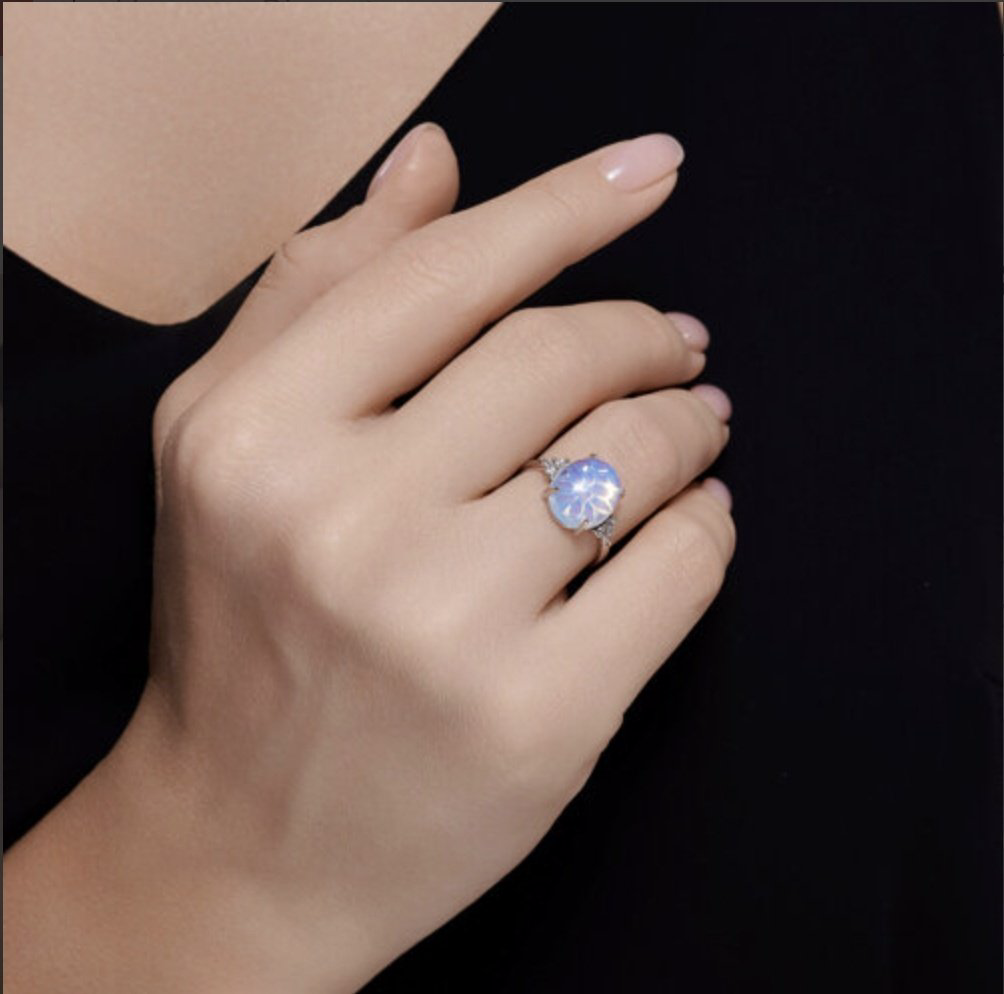 Кольцо Diamant 94-310-01837-1 размер 18.5 вес 2.5 г серебро, опал купить,NaN