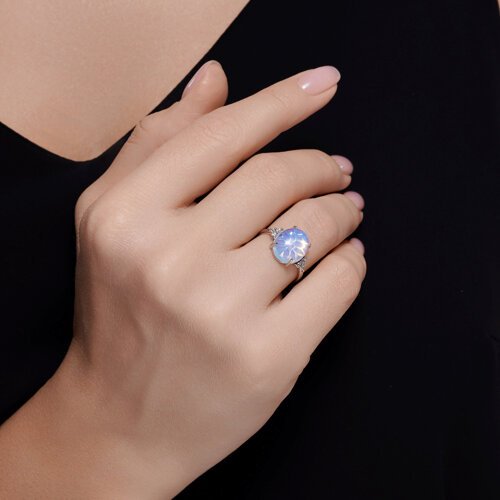 Кольцо Diamant 94-310-01837-1_175 размер 17.5 вес 2.51 г серебро, опал купить,NaN