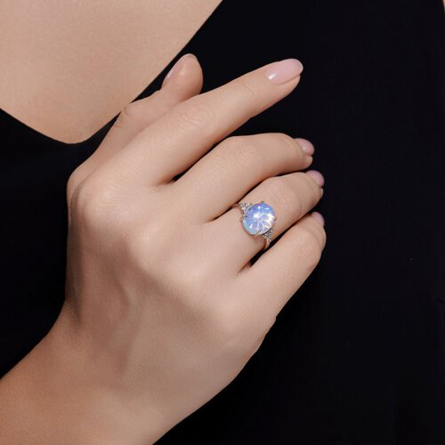 Кольцо Diamant 94-310-01837-1_175 размер 17.5 вес 2.51 г серебро, опал купить,NaN