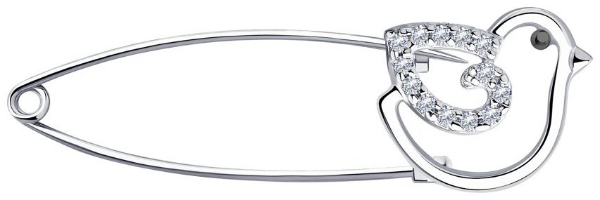 Diamant 94-140-00786-1/94-150-00748-1 вес 3.2 г серебро, фианит купить,NaN