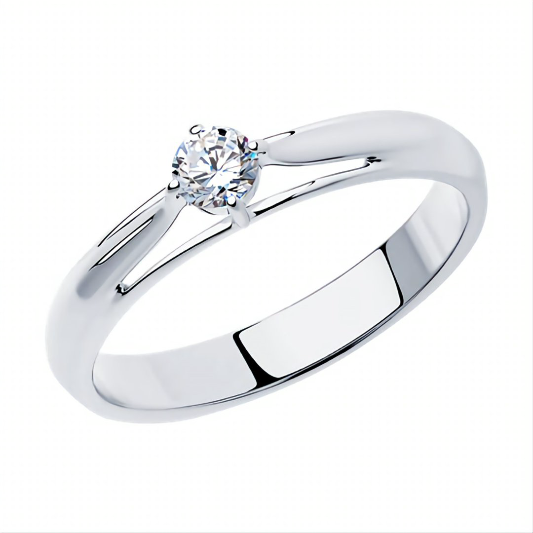 Кольцо Diamant 94-110-01381-1 размер 16.5 вес 1.74 г серебро, фианит купить,NaN