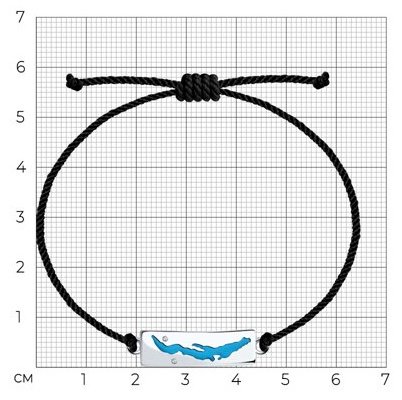 Браслет Diamant D94-150-02179-1_s длина 20 см, вес 2.04 г серебро, плетение отсутствует купить,NaN
