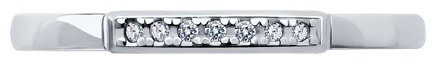 Кольцо Diamant 94-210-02055-1 размер 15 вес 0.87 г серебро, бриллиант купить,NaN