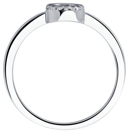 Кольцо Diamant D94-210-02695-1A размер 15.5 вес 1.39 г серебро, бриллиант купить,NaN