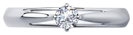 Кольцо Diamant 94-110-01381-1_18 размер 18 вес 1.87 г серебро, фианит купить,NaN