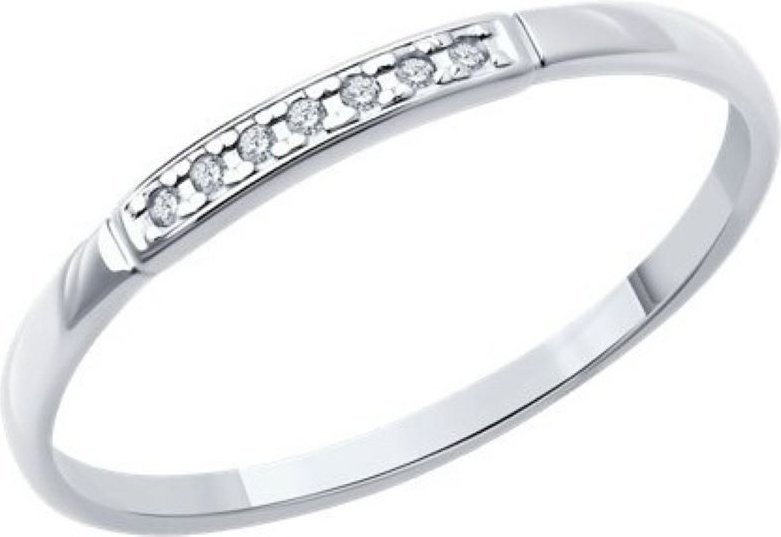 Кольцо Diamant 94-210-02055-1 размер 15.5 вес 0.86 г серебро, бриллиант купить,NaN
