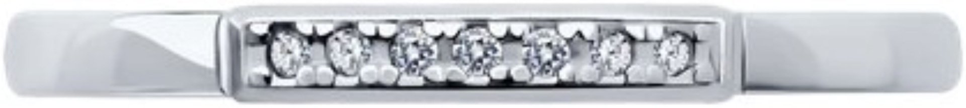 Кольцо Diamant 94-210-02055-1 размер 15.5 вес 0.86 г серебро, бриллиант купить,NaN