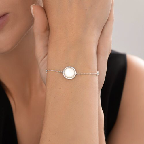 Браслет Diamant D94-350-02314-1_s длина 19 см, вес 3.68 г серебро, плетение якорное купить,NaN