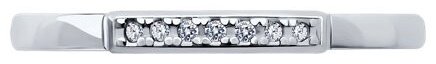 Кольцо Diamant 94-210-02055-1 размер 16.5 вес 0.94 г серебро, бриллиант купить,NaN