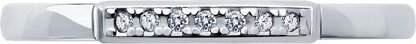 Кольцо Diamant 94-210-02055-1 размер 17 вес 0.8 г серебро, бриллиант купить,NaN