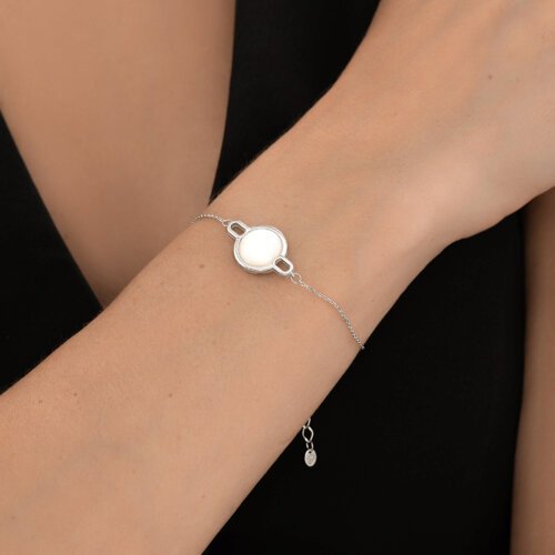 Браслет Diamant D94-350-02315-1_s длина 16 см, вес 2.87 г серебро, плетение якорное купить,NaN