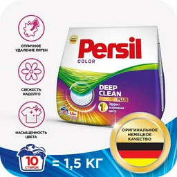 Стиральный порошок для цветных тканей Persil Color Deep Clean Plus Active Fresh 1.5кг