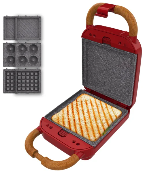 Сэндвичница Cecotec Rock'nToast Retro One красный