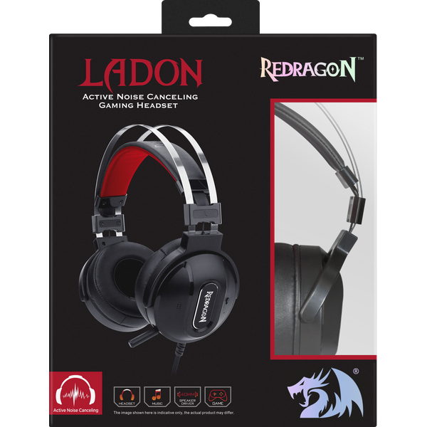 Наушники Redragon Ladon черно-красные купить,NaN
