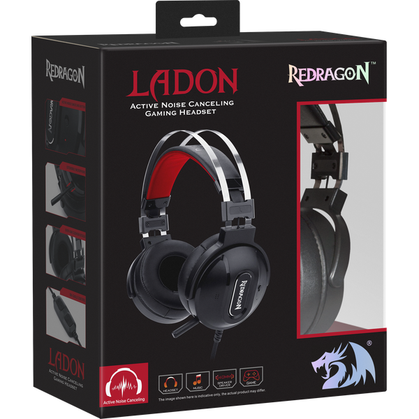 Наушники Redragon Ladon черно-красные купить,NaN