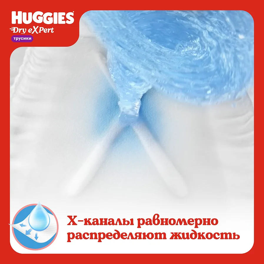 Подгузники-трусики Huggies Dry eXpert 5 12-17кг 36шт купить,NaN