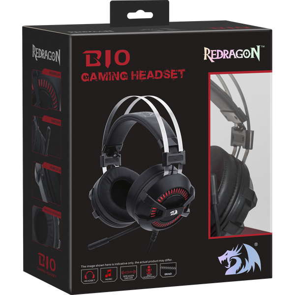 Наушники Redragon Bio черно-красные купить,NaN