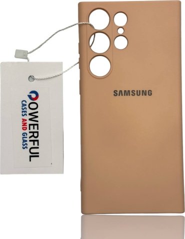 Чехол POWERFUL для Samsung Galaxy S23 Ultra бежевый купить,620