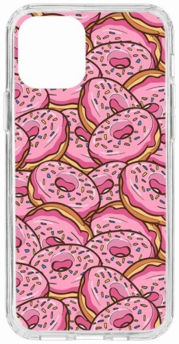 Чехол КRUЧЕ Print Пончики для iPhone 12/12 Pro бежевый купить,NaN