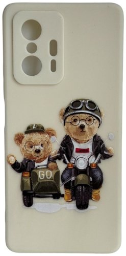Чехол Для Xiaomi 11T бежевый купить,1281