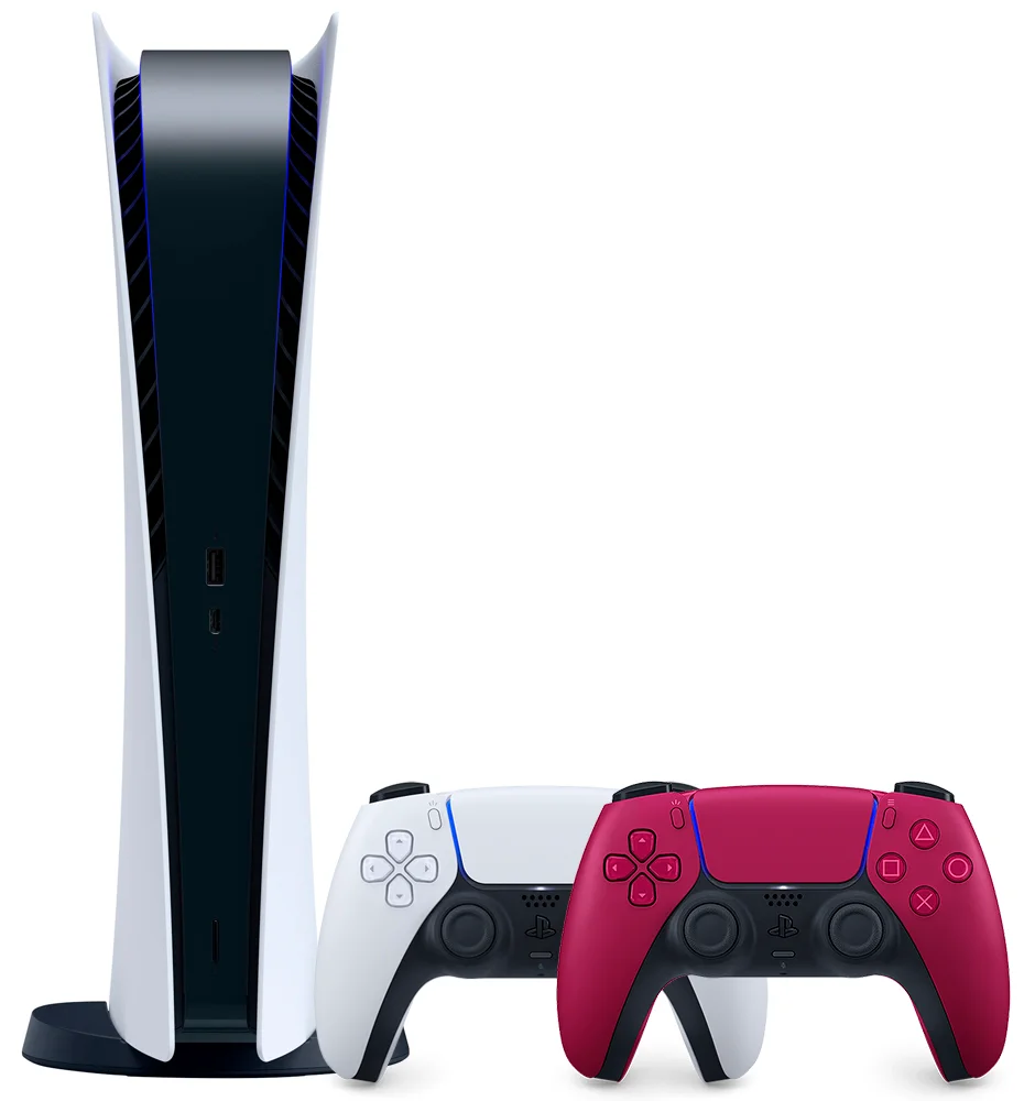 Игровая консоль Sony PlayStation 5 Digital Edition + Dualsense Cosmic Red