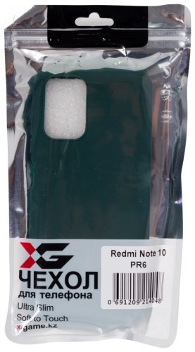 Чехол X-Game XG-PR6 для Xiaomi Redmi Note 10 зеленый купить,NaN