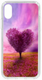 Чехол КRUЧЕ Print Pink heart для iPhone X/Xs зеленый