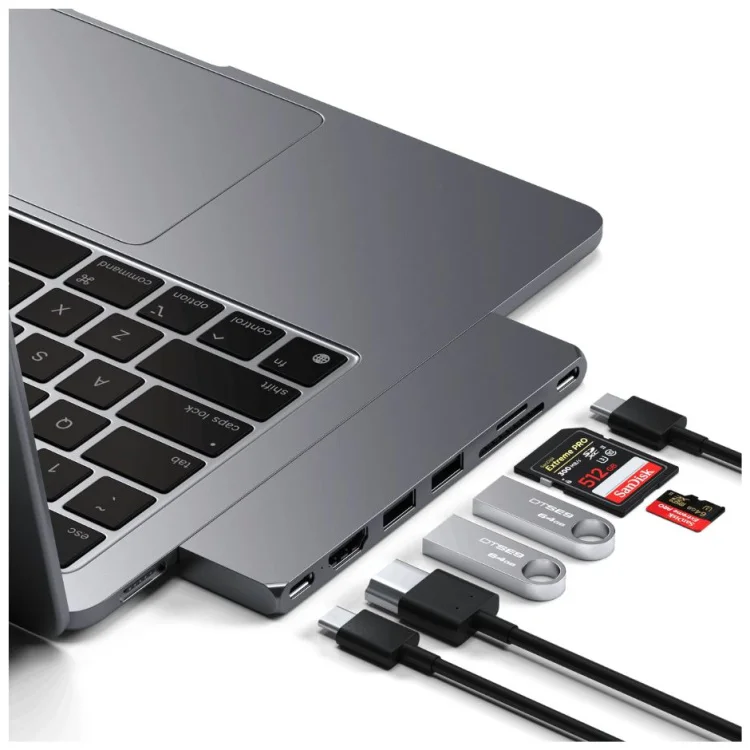 Док-станция Satechi Pro Hub Slim Space Gray