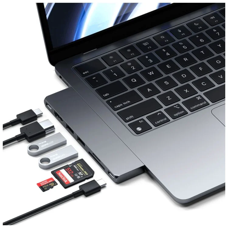 Док-станция Satechi Pro Hub Slim Space Gray - ForteMarket Док-станция Satechi Pro Hub Slim Space Gray купить,33494