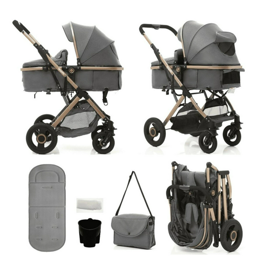 Коляска Prego 321 2в1 серая