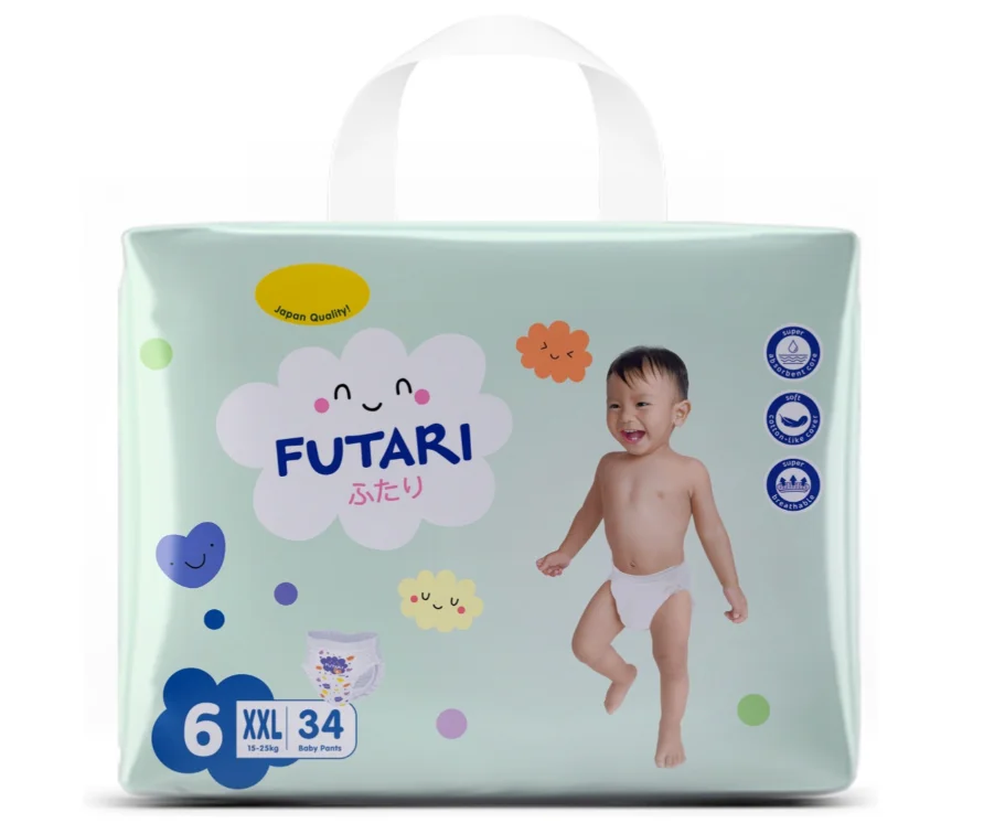 Подгузники-трусики Futari Comfort 6 XXL 15-25кг 34шт купить,NaN
