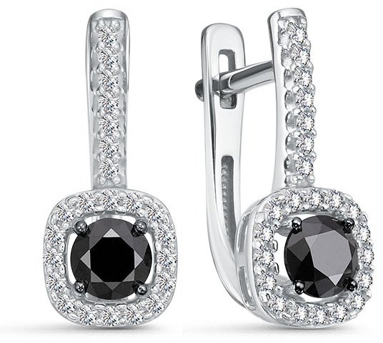 Серьги ИМПЕРИАЛ С3841-0225 вес 2.52 г золото, бриллиант купить,809960