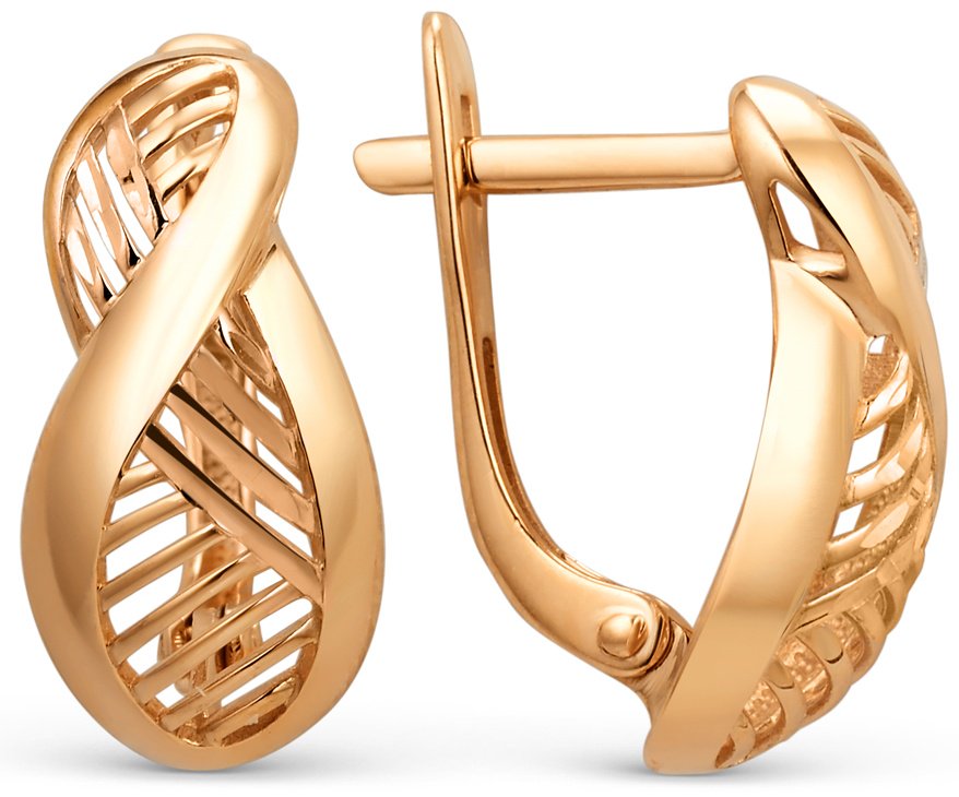 Серьги Династия 002482-1000 вес 2.65 г золото, без вставок купить,180200