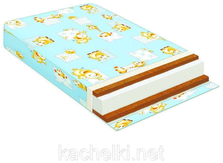Баюшка КХК12 120x60x12 кокос/холкон/кокос купить,NaN