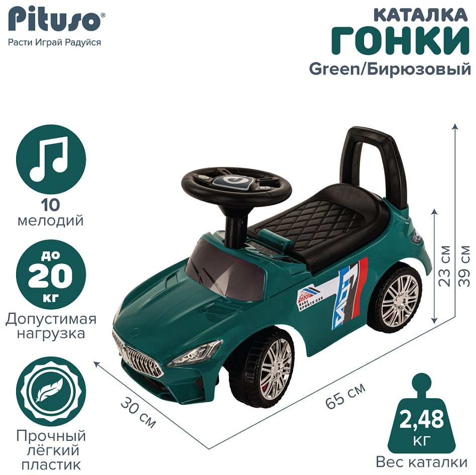 Каталка Pituso 0218 бирюзовый купить,NaN