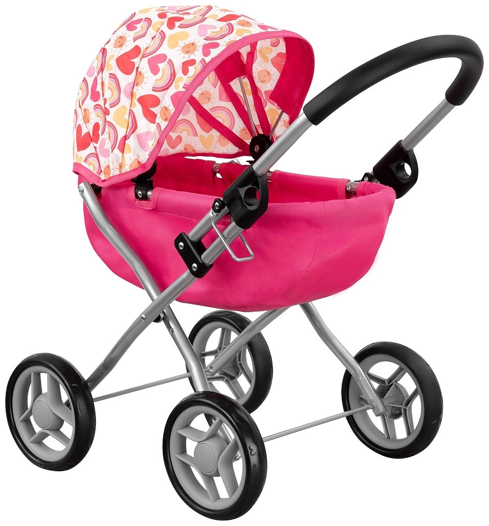 Коляска Pituso Pink/Розовый/Сердечки 9325A-Pink-2024 купить,NaN
