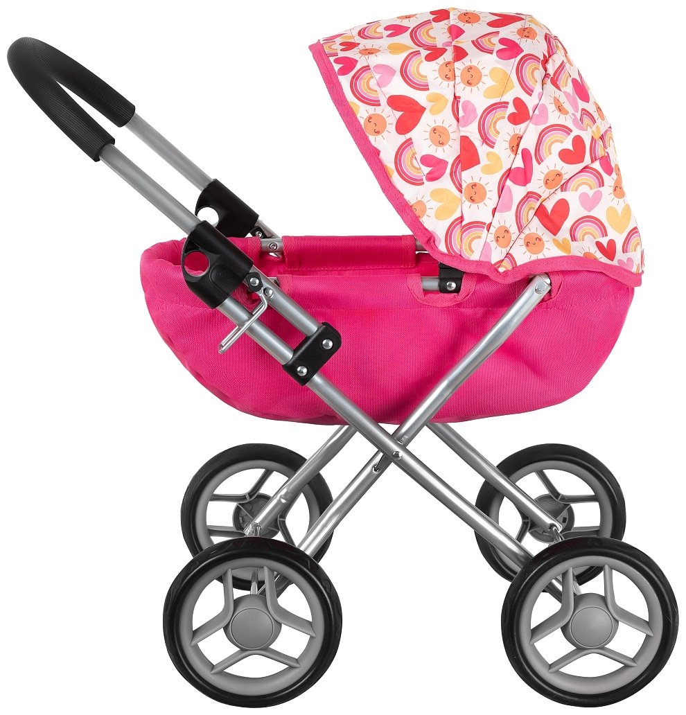Коляска Pituso Pink/Розовый/Сердечки 9325A-Pink-2024 купить,NaN