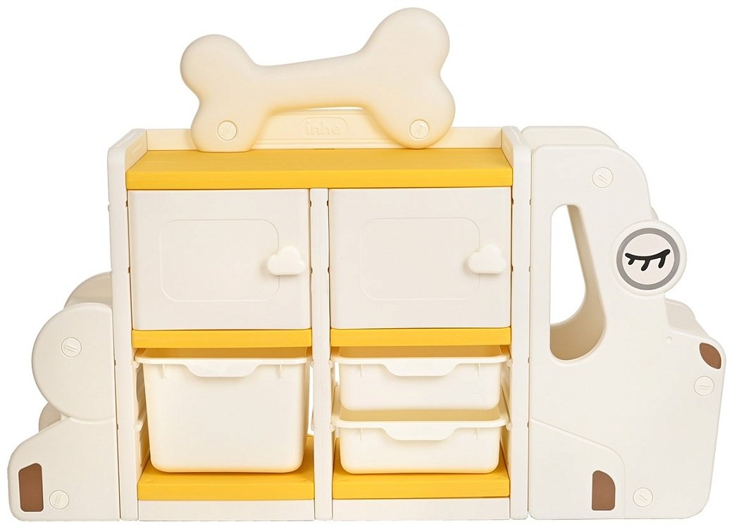 Детский комод Pituso Doggie, 125x33x89 см, бежевый купить,NaN