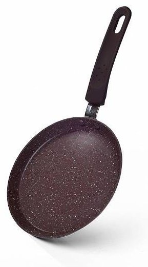 Блинная сковорода Fissman Mosses Stone 18 см с антипригарным покрытием, алюминий