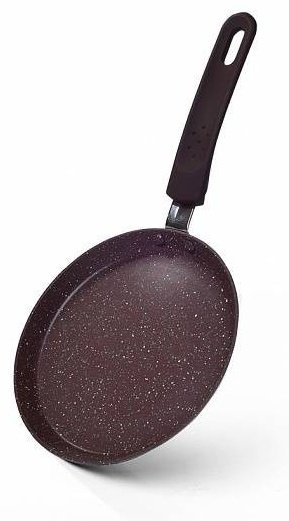 Блинная сковорода Fissman Mosses Stone 18 см с антипригарным покрытием, алюминий