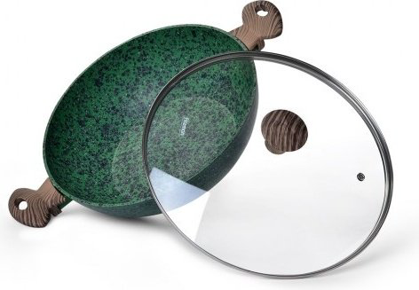 Вок Kukmara Malachite 30 см с антипригарным покрытием, алюминий купить,NaN
