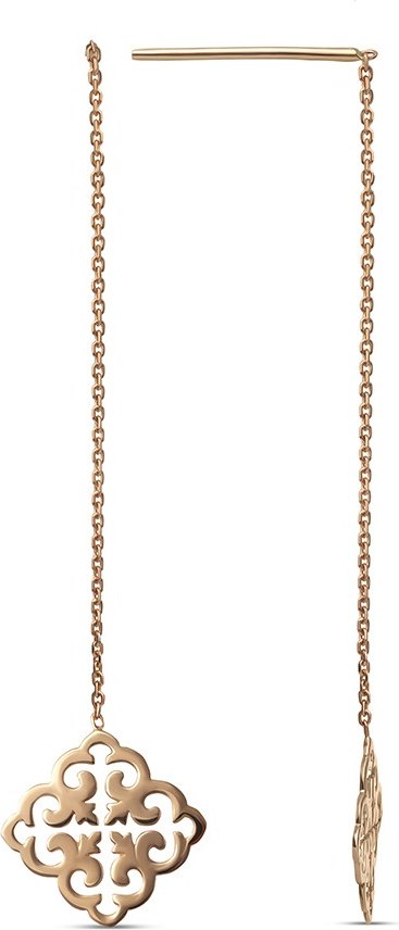 Серьги-цепочки КРИСТАЛЛ NM91400226773 вес 1.72 г золото, без вставок купить,116960