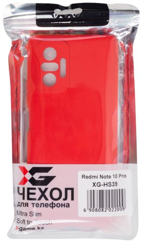 Чехол X-Game XG-HS39 для Redmi Note 10 Pro красный купить,NaN