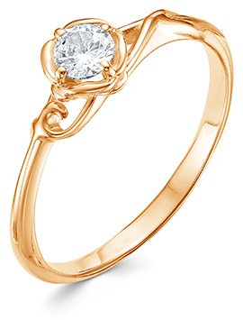 Zlato Z1-10194 размер 16 вес 1.99 г золото, фианит купить,135320