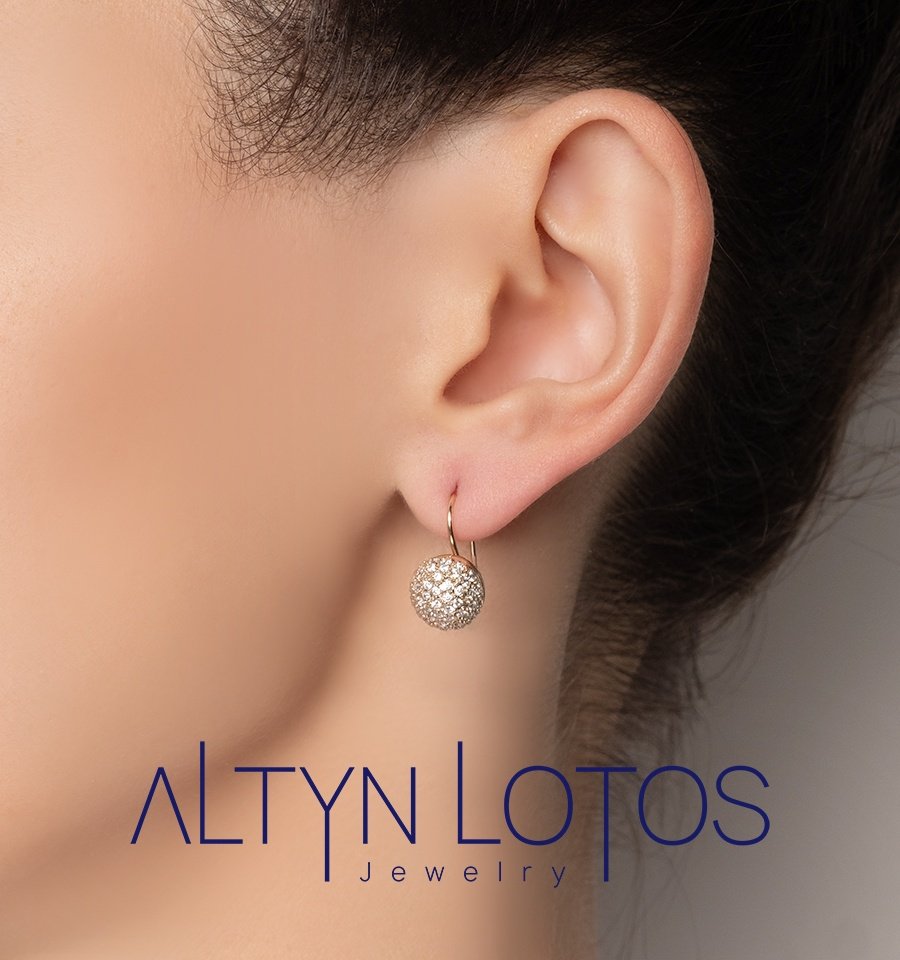 Серьги КРИСТАЛЛ N852300226773 вес 7.38 г золото, фианит купить,501840